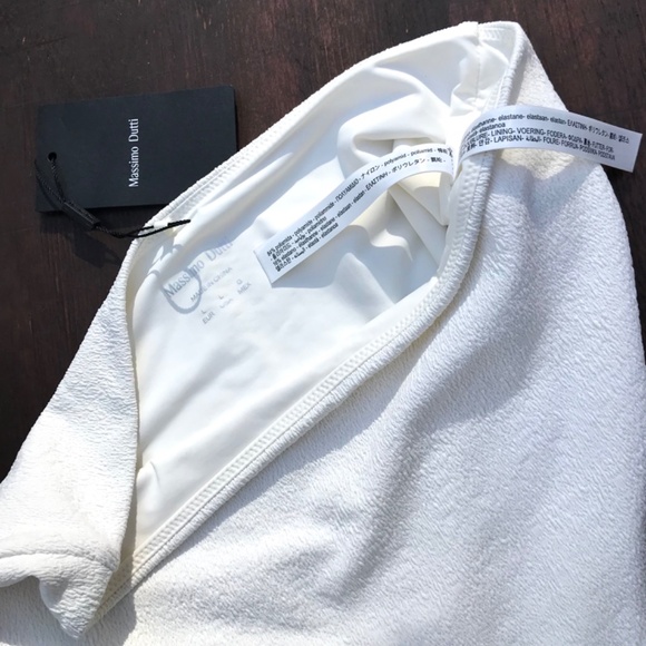 Massing Dutti Textured Bikini Bottoms High-Rise Smocked Swimwear Size Large - Picture 5 of 6